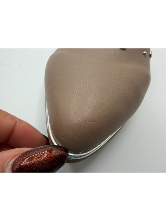 Rockport Tomatillo Ballet Flats Women Size 10W Tan Studded Pointed Toe Shoes - Picture 14 of 16